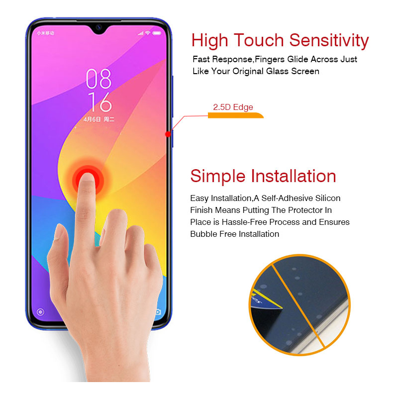 Bakeey-3PCS-High-Definition-Anti-Explosion-Tempered-Glass-Screen-Protector-for-Xiaomi-Mi-9-Lite--Xia-1537601-2